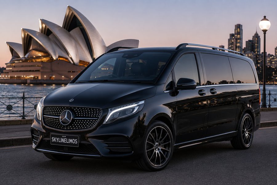 Mercedes-Benz V-Class business van chauffeur vehicle, Sydney