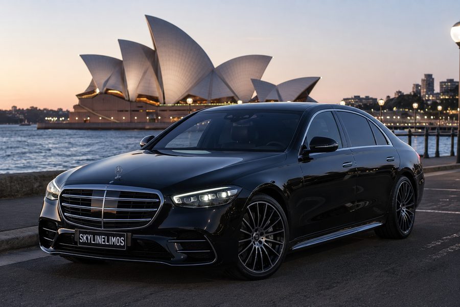 Mercedes-Benz S-Class first class chauffeur sedan, Sydney