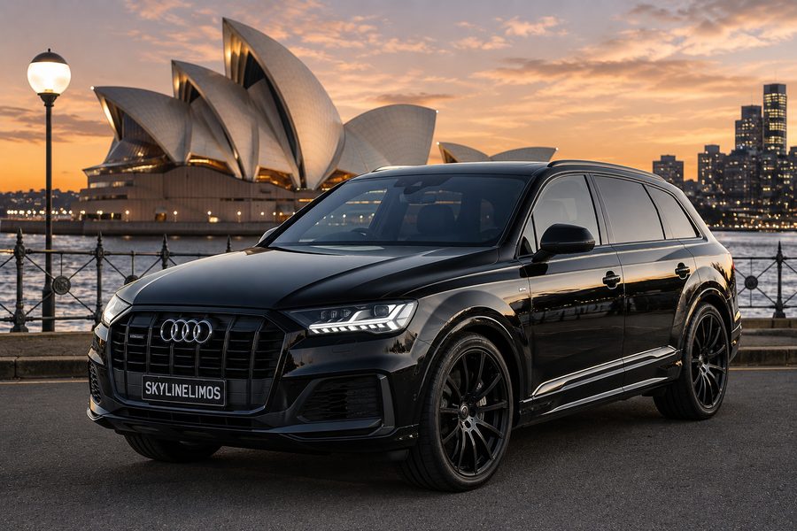 Audi Q7 luxury SUV chauffeur car, Sydney